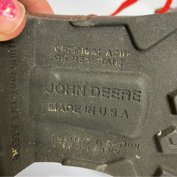 John Deere leather work‎ boots size 9.5